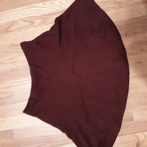 Red A-line Skirt